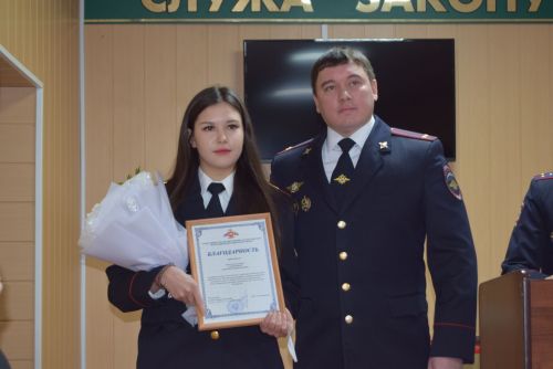 Стражи порядка района принимали поздравления по случаю своего профессионального праздника