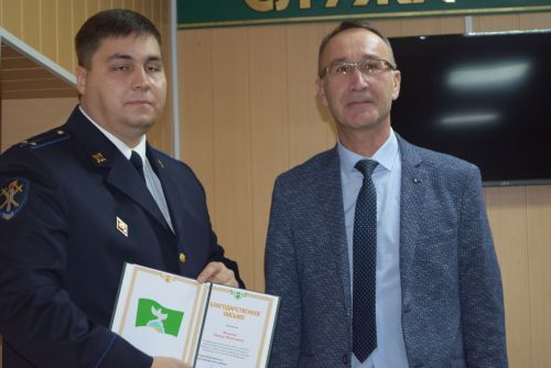 Стражи порядка района принимали поздравления по случаю своего профессионального праздника