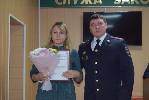 Стражи порядка района принимали поздравления по случаю своего профессионального праздника