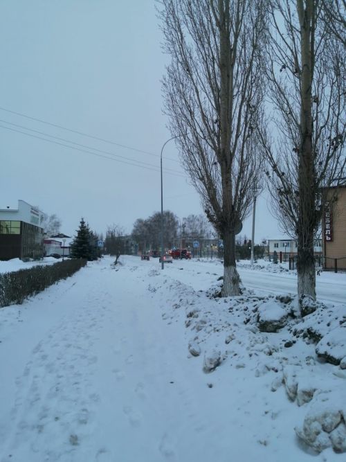 Уруссинцы и снегоуборочная техника дождались снега