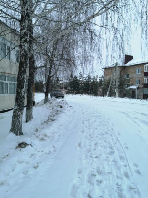 Уруссинцы и снегоуборочная техника дождались снега