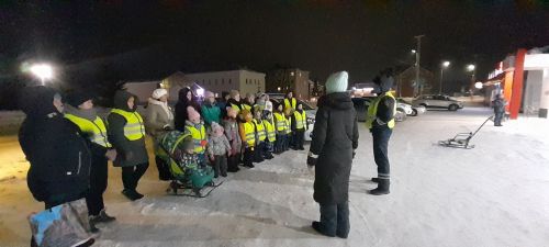 В Уруссу проведен рейд на проверку светоотражающих элементов