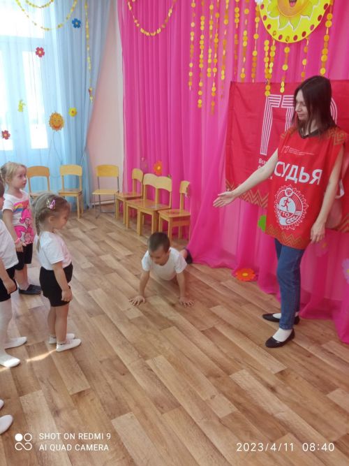 В детском саду №4 состоялась эстафета «Звездочки ГТО»