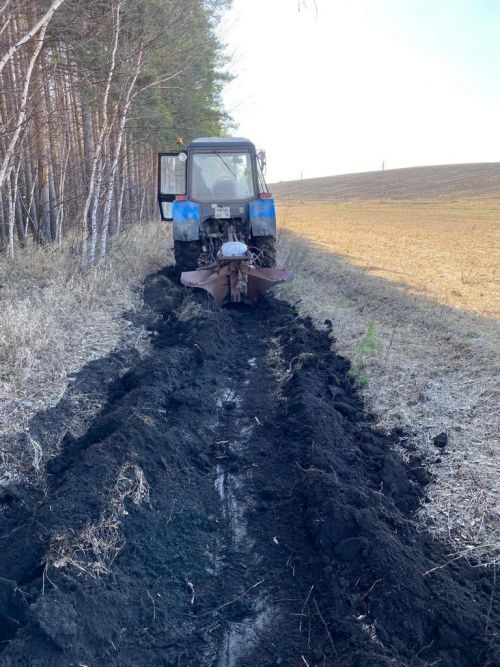 Минерализованные полосы помогут защитить села от лесных пожаров