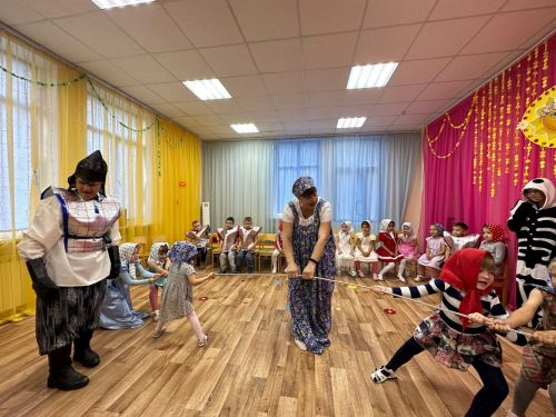 Веселый праздник богатырей прошел в Уруссинском детском саду