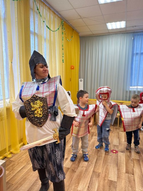 Веселый праздник богатырей прошел в Уруссинском детском саду