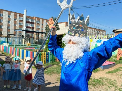 В детском саду номер 6 прошел самый долгожданный и мокрый праздник Нептуна!
