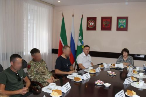 Руководство района встретилось с мобилизованными ребятами