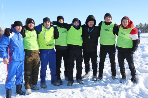 Мужские команды Ютазинского района сыграли в «Футбол в валенках»