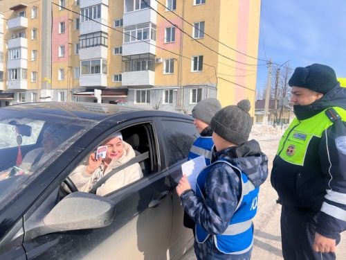 Отряд ЮИД принял активное участие в тематической акции по дорожной безопасности