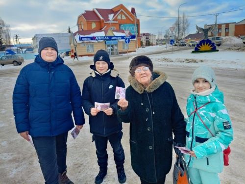 «Лига активистов» Ютазинского района присоединилась к акции «Километр красоты»