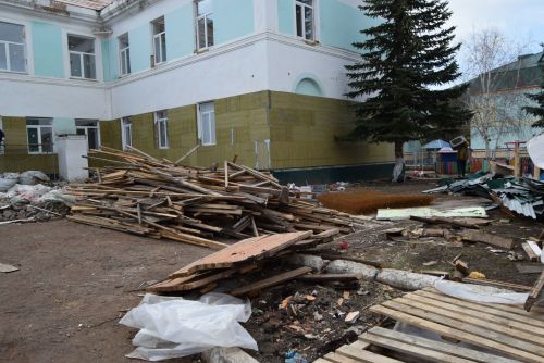 Капитальный ремонт Уруссинского детского сада в самом разгаре