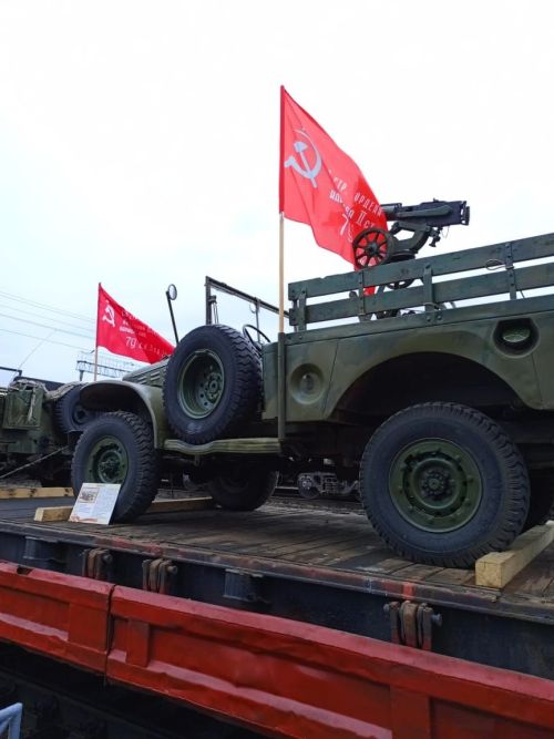 Урыссулылар «Җиңү поездын» каршы алды