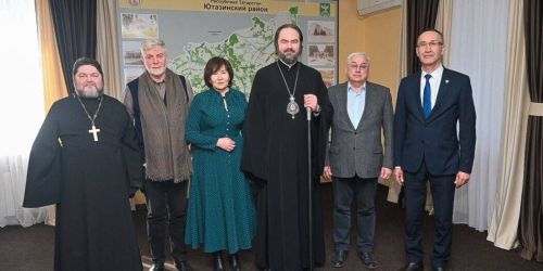 Встреча Управляющего Альметьевской епархии епископа Мефодия  с главой Ютазинского района Аязом Шафигуллиным