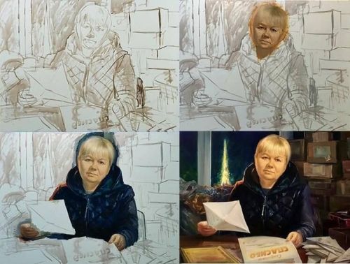 Художник из Татарстана Ильдус Муртазин написал картину «Солдатские письма», посвященную волонтеру