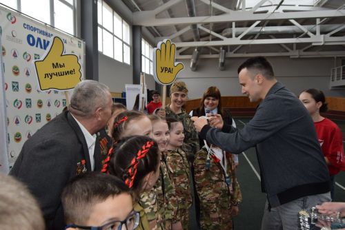 Уруссу: «Олимп» приветствовал участников «Зарницы»