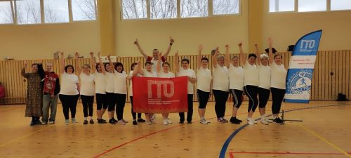 Группа «Мое здоровье» успешно сдала нормы ГТО в спортивном комплексе «Олимп»