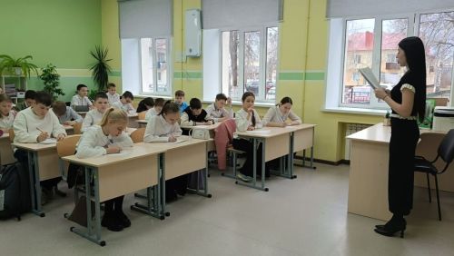 Тотальный диктант в Уруссинской школе