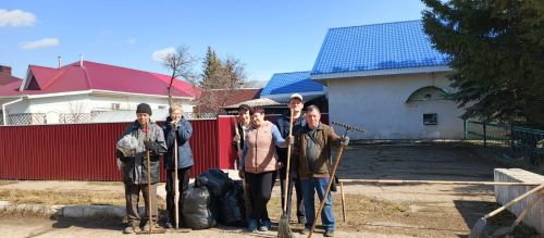 Активное участие Общества инвалидов в субботнике поселка Уруссу
