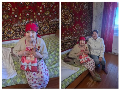 Активисты ТОС Ютазинского района поздравили ветеранов и детей войны с Днём Победы