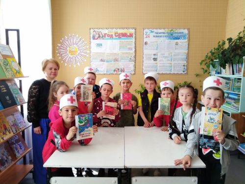 Библиотечный час для детей в Байрякинской библиотеке