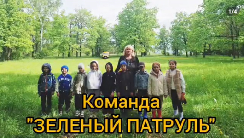 Команда Зеленый патруль охраняет леса