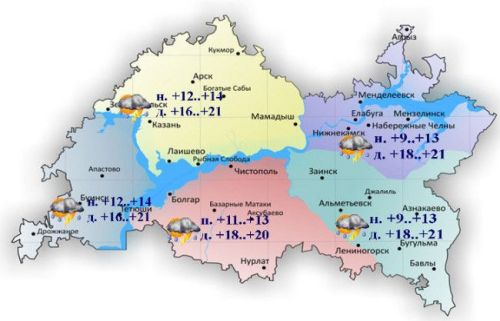 Прогноз погоды на 27 июня