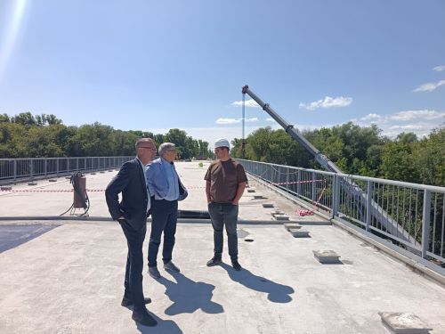 Глава Ютазинского района Аяз Шафигуллин посетил стройплощадку моста Уруссу — Октябрьский