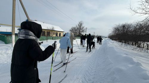В Каразерикской школе провели «Лыжню-2026»