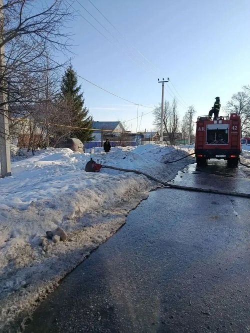 В поселке Уруссу сгорела баня