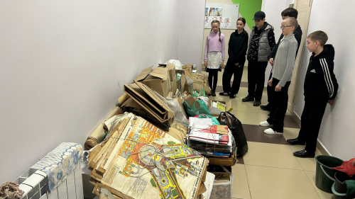 459 килограммов на благо экологии: Старо‑Уруссинская школа собрала внушительный объём макулатуры