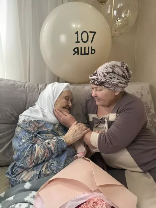 Долгожительница, участница Великой Отечественной войны  Мухтарама Хаертдинова из села Ютаза встретила 107-ую весну