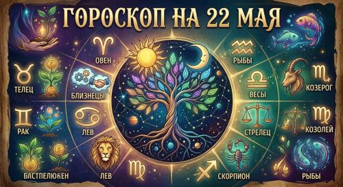 Гороскоп на 22 мая: день новых возможностей