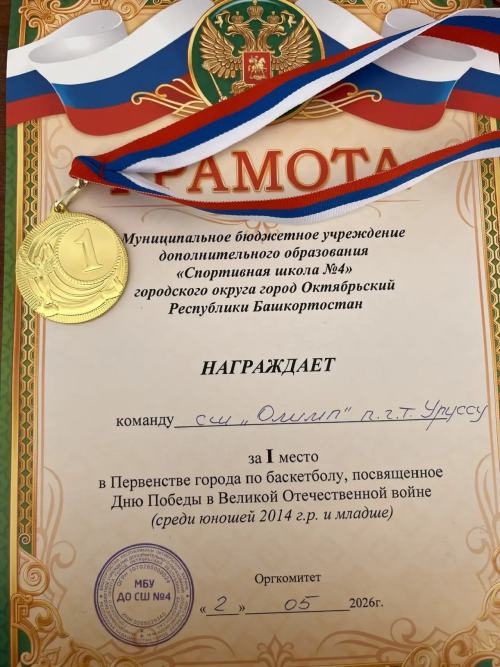 Юные баскетболисты отметили День Победы победой на турнире