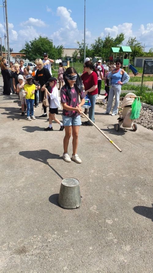 Веселый детский Сабантуй во дворе