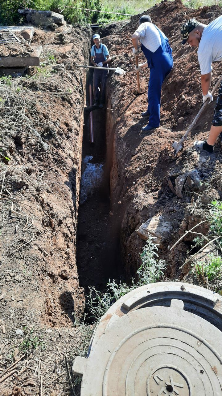 В селе Дым-Тамак началась прокладка канализации