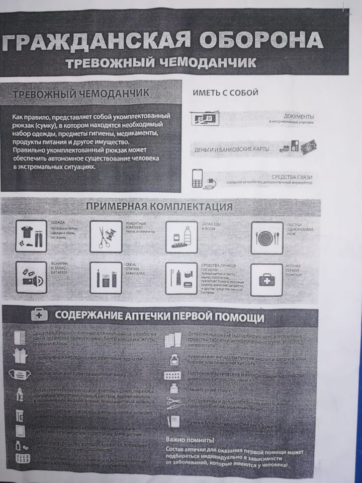 В Челнах расклеили плакаты о содержании тревожных чемоданчиков