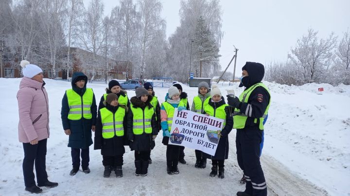 В Татарстане автоинспекторы и их юные помощники провели акцию «Жизнь – важнее скорости»