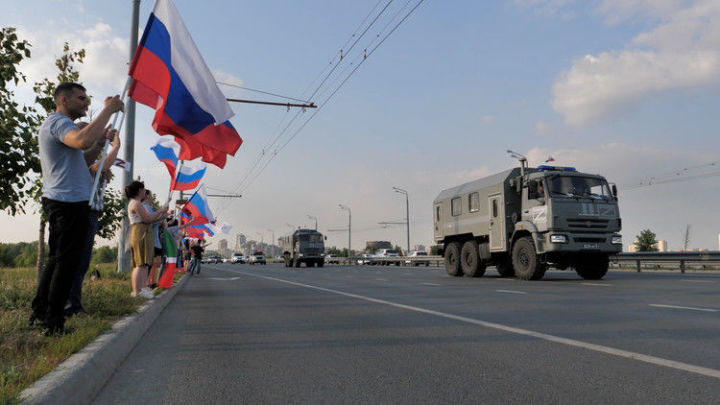 В Казани встретили бойцов Росгвардии, вернувшихся со спецоперации на Украине