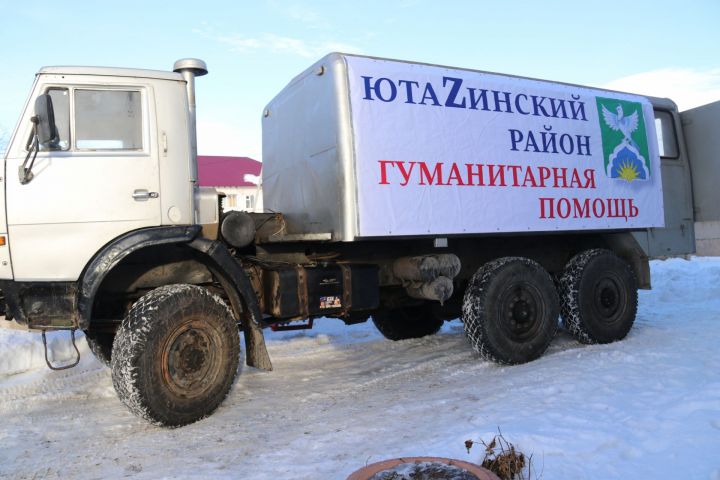 Глава Ютазинского района доставил гуманитарный груз мобилизованным землякам в зону СВО