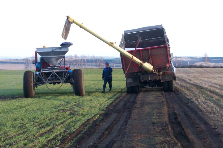 В ООО «Уныш» приступили к подкормке озимых культур