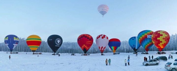 На прошлогодней Российской зимней гонке аэростатов в Татарстане установлен рекорд массовости полета