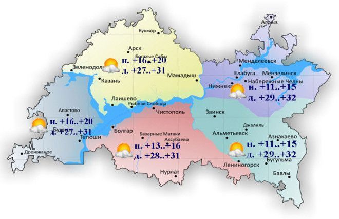 Погода на 9 июня