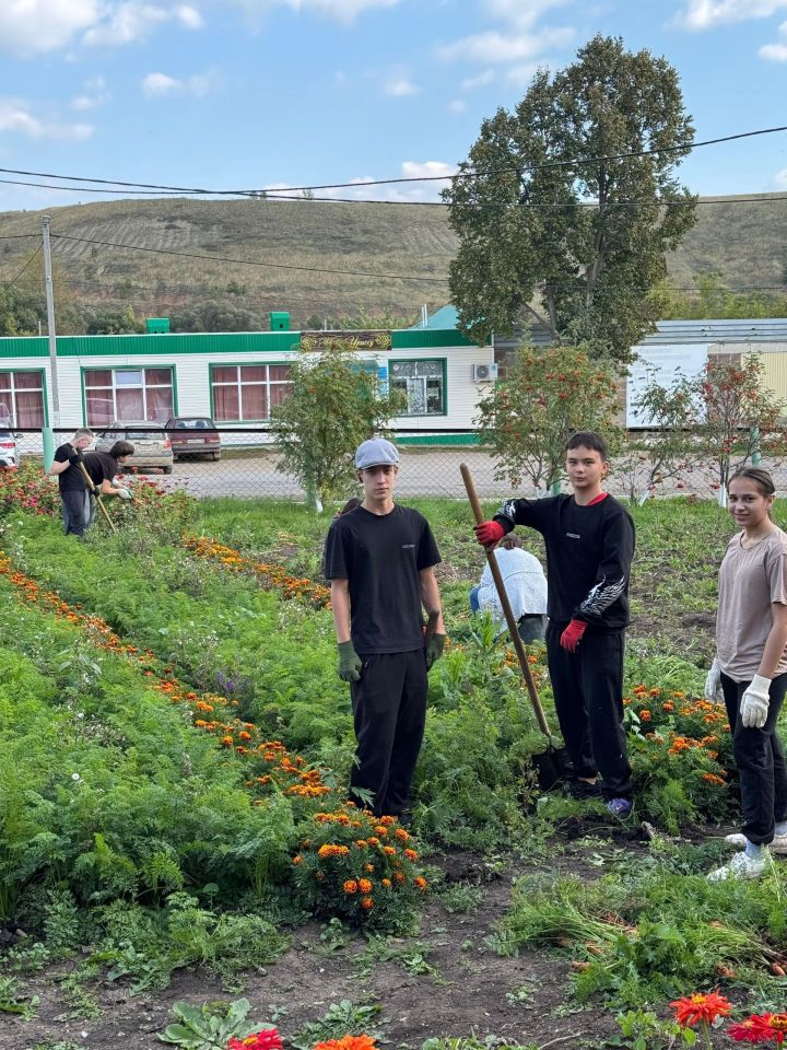 Старо-Уруссинская школа делится щедрыми дарами прекрасной осени