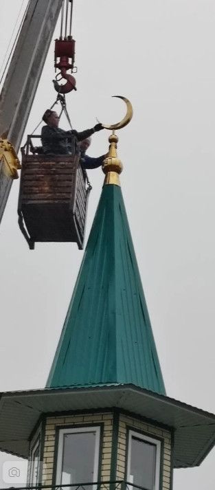 В мечети Яссы-Тугая установлен минарет