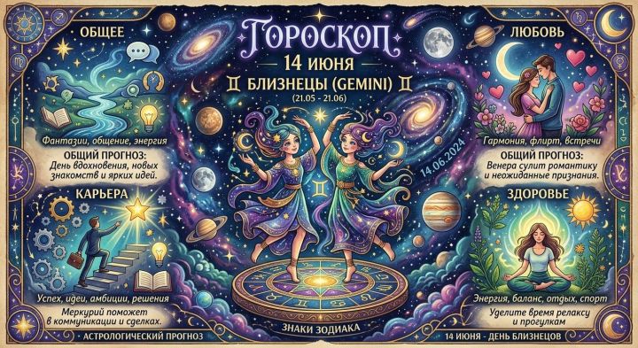 Звёздный компас: что готовит 14 июня каждому знаку зодиака