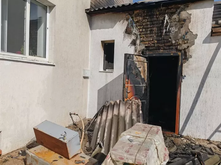 Утренний пожар в Уруссу ликвидирован